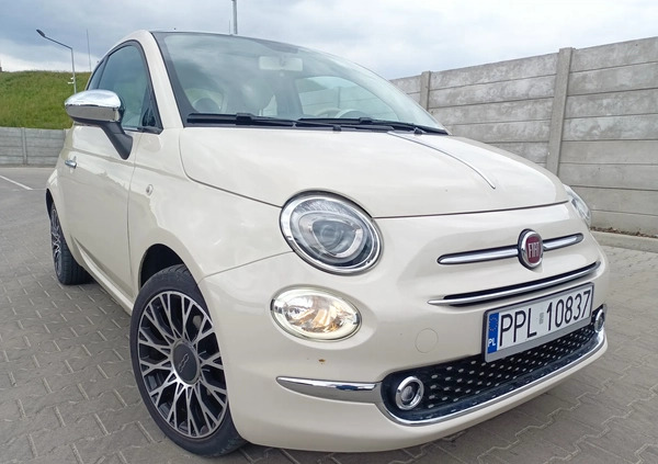 Fiat 500 cena 38900 przebieg: 31000, rok produkcji 2018 z Pleszew małe 191